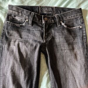 vintage guess ultra low rise bell bottom jeans size 24